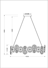 Подвесная люстра Arte Lamp Sarah A1062SP-6CC 1