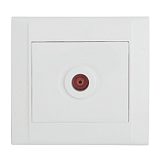 Розетка Makel телевизионная оконцевая TV 1-м СП Defne IP20 4дБ бел. 42001027