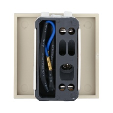 Выключатель LK Studio с индикатором 45х45мм (схема 1L) 16 A, 250 B (бежевый) LK45 850901-1 1