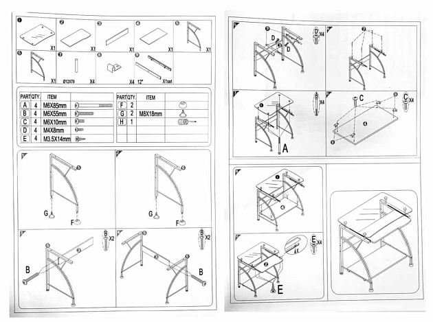 Компьютерный стол Woodville Glen 11456 Фото № 2