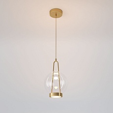 Подвесной светодиодный светильник Eurosvet Frasco 50267/1 LED латунь