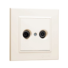 Розетка тv и радио концевая 1,5 db Makel Karea 56010065