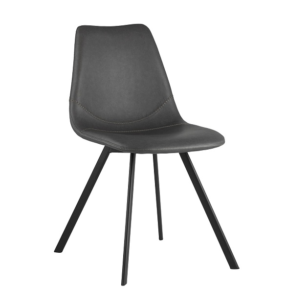 Кухонный стул Stool Group Саксон кожзам серый SAXON PU GREY изображение 1 Кухонный стул Stool Group Саксон кожзам серый SAXON PU GREY Фото № 1