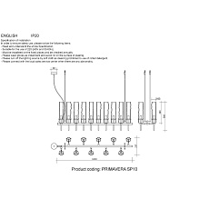 Подвесная люстра Crystal Lux Primavera SP10 Chrome 1