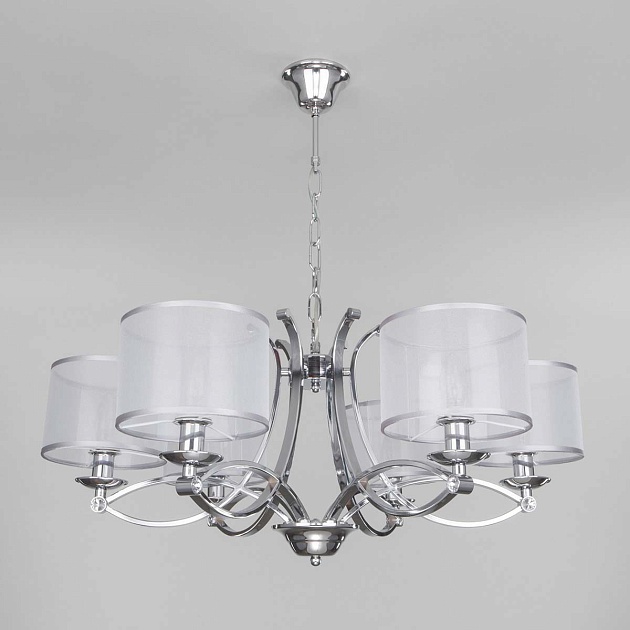Подвесная люстра Eurosvet Fabiola 60124/6 хром Smart Фото № 7