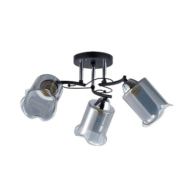 Потолочная люстра ЭкономСвет 12227/3BK+CR GR изображение 1 Потолочная люстра ЭкономСвет 12227/3BK+CR GR Фото № 1