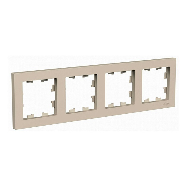 Рамка 4-постовая Systeme Electric AtlasDesign песочный ATN001204 изображение 1 Рамка 4-постовая Systeme Electric AtlasDesign песочный ATN001204 Фото № 1