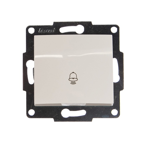 Кнопка звонка Lezard Karina белый 707-0288-103 Фото № 1
