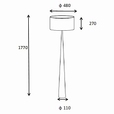 Торшер Lucide Conos 30794/81/36 2