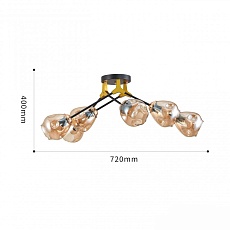 Потолочная люстра Arte Milano Amalfi 252588/6 Br 1