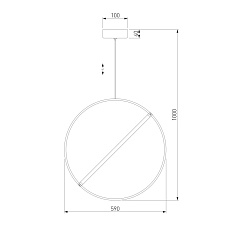 Подвесной светодиодный светильник Eurosvet Element 90282/1 бронза 1