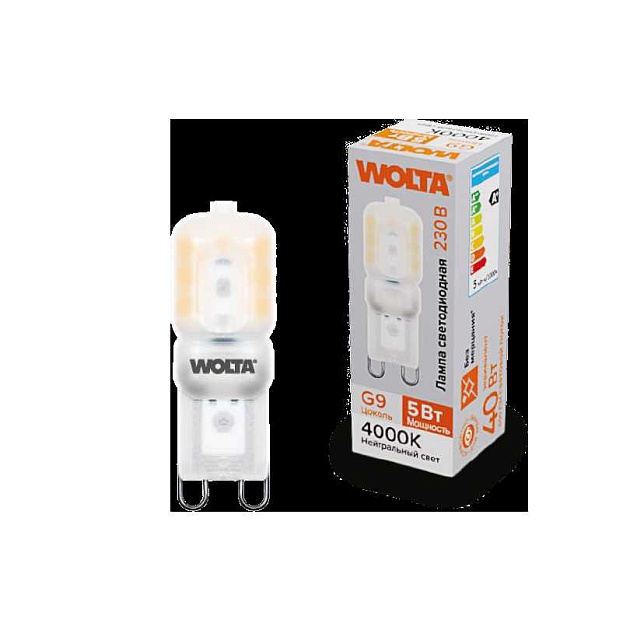 Светодиодная лампа WOLTA WSTD-JCD-5W4KG9-P Фото № 1