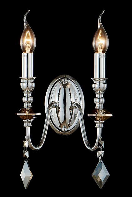 Бра Crystal Lux MERCEDES AP2 CHROME/SMOKE Фото № 3