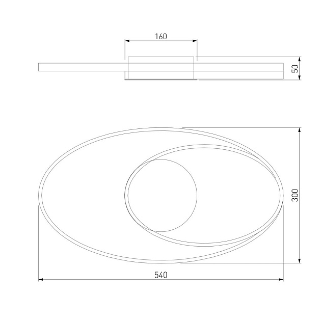 Потолочный светодиодный светильник Eurosvet Caroline 90250/1 изображение 2 Потолочный светодиодный светильник Eurosvet Caroline 90250/1 Фото № 2