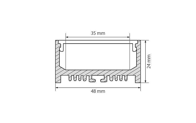 Профиль Arlight ARH-LINE-2448-2000 ANOD 018684 Фото № 2