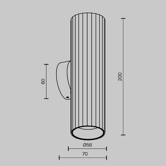 Бра Maytoni Technical Calipso C106WL-02-GU10-BS изображение 3 Бра Maytoni Technical Calipso C106WL-02-GU10-BS Фото № 3