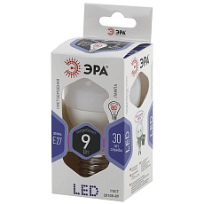 Лампа светодиодная ЭРА E27 9W 6000K матовая LED P45-9W-860-E27 Б0031412 1