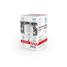 Лампа светодиодная Gauss E40 40W 4100K матовая 60424 1