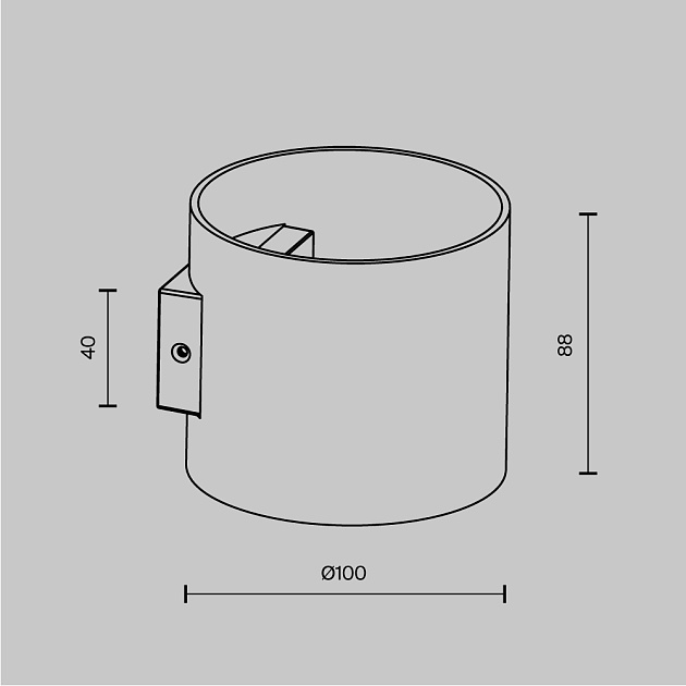 Бра Maytoni Rond C066WL-01MG Фото № 2