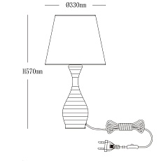 Настольная лампа MW-Light Салон 415033901 1