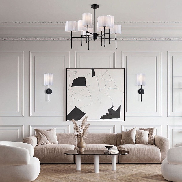 Подвесная люстра Eurosvet Notturno 60162/8 черный Фото № 5