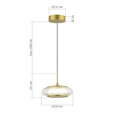 Подвесной светодиодный светильник ST Luce Frittela SL6239.203.01 1