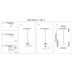 Подвесной светильник Lucia Tucci Narni 197.1 Verde 1