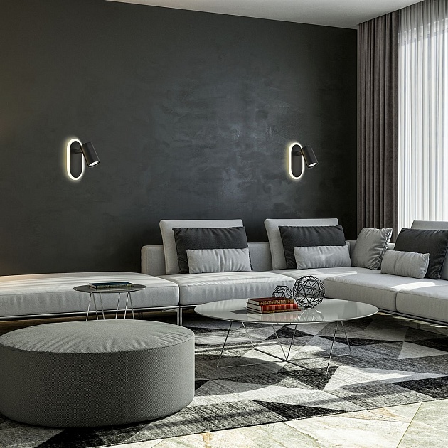 Светодиодный спот Escada Omega 10222/2LED Black изображение 2 Светодиодный спот Escada Omega 10222/2LED Black Фото № 2