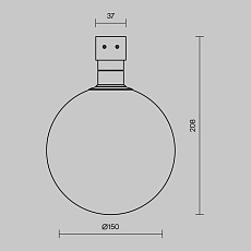 Уличный трековый светильник Maytoni Outdoor O-TR01-2-S-9WB3K 1