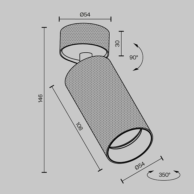 Спот Maytoni Technical Artisan C082CL-01-GU10-MG изображение 2 Спот Maytoni Technical Artisan C082CL-01-GU10-MG Фото № 2