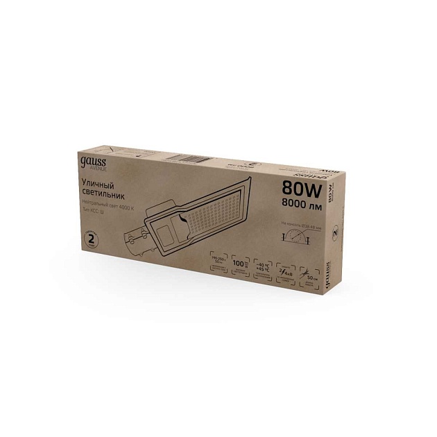 Уличный светодиодный светильник Gauss 629534280 изображение 5 Уличный светодиодный светильник Gauss 629534280 Фото № 5