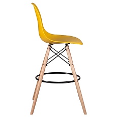 Стул барный DOBRIN DSW BAR (ножки светлый бук, цвет горчичный (Y-03)) 638GPP-LMZL DSW BAR 3