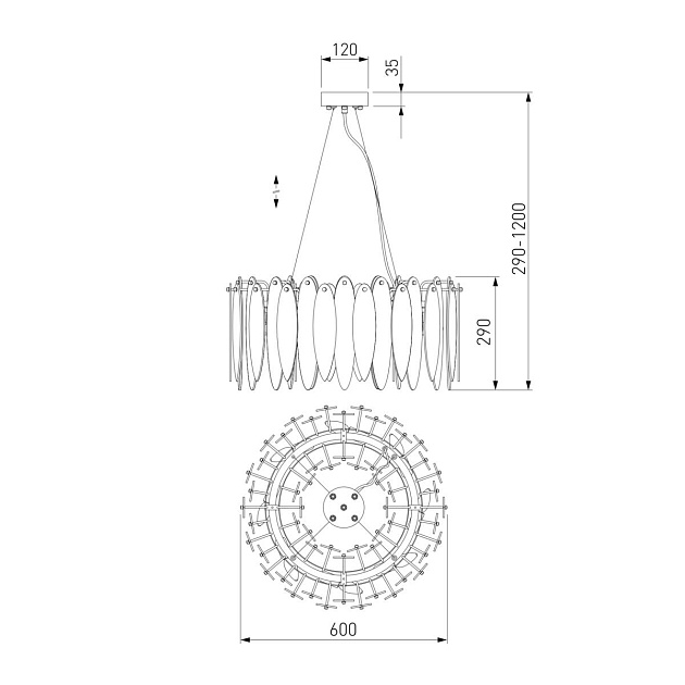 Подвесная люстра Bogates Canaria 326/8 Smart Фото № 2