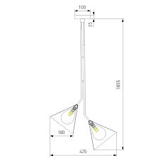 Подвесной светильник Eurosvet Enigma 70161/3 черный 1