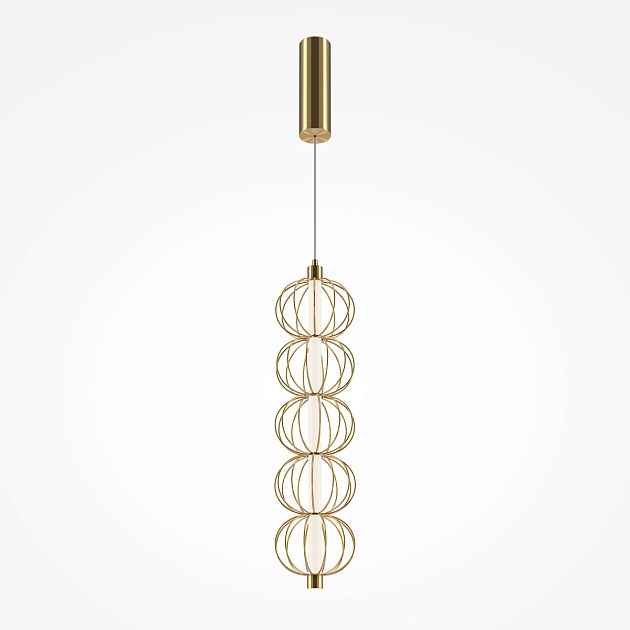 Подвесной светодиодный светильник Maytoni Golden Cage MOD216PL-L10G3K изображение 6 Подвесной светодиодный светильник Maytoni Golden Cage MOD216PL-L10G3K Фото № 6