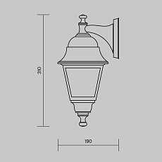 Уличный настенный светильник Maytoni Abbey Road O003WL-01B 1