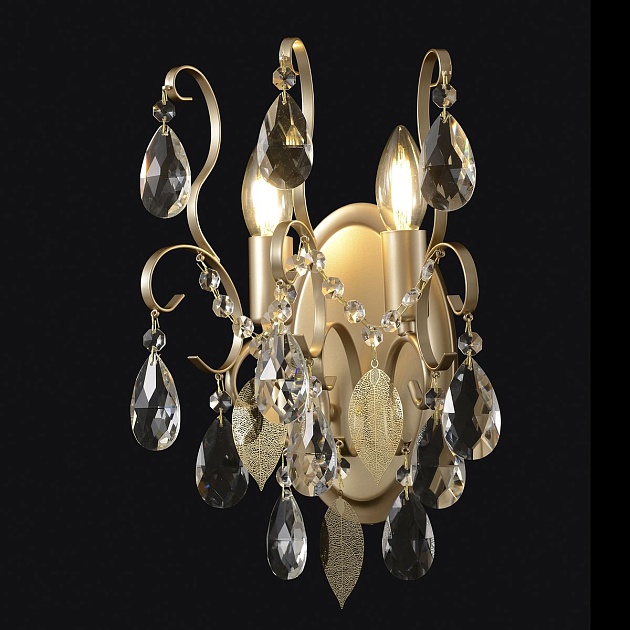 Настенный светильник Crystal Lux Esmiralda AP2 Gold изображение 8 Настенный светильник Crystal Lux Esmiralda AP2 Gold Фото № 8
