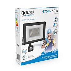 Прожектор светодиодный Gauss Elementary 50W 6500К 628511350 1