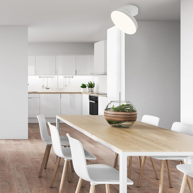 Потолочный светодиодный светильник Escada 20023SMA/01LED WH изображение 4 Потолочный светодиодный светильник Escada 20023SMA/01LED WH Фото № 4