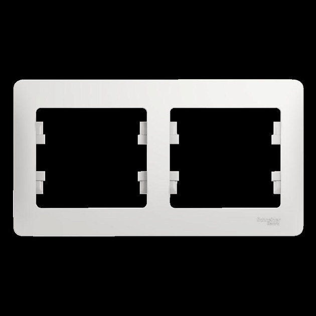 Рамка 2-постовая Systeme Electric Glossa белая GSL000102 изображение 1 Рамка 2-постовая Systeme Electric Glossa белая GSL000102 Фото № 1