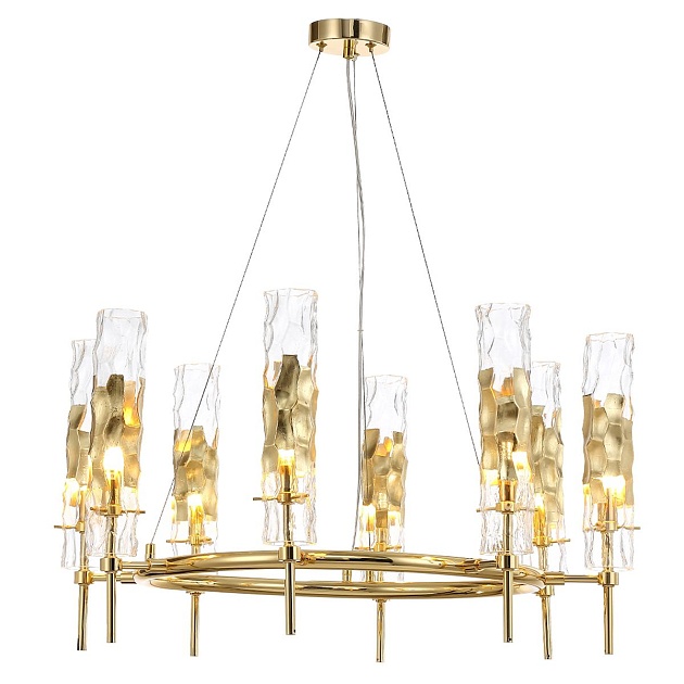 Подвесная люстра Crystal Lux Primavera SP8 Gold изображение 3 Подвесная люстра Crystal Lux Primavera SP8 Gold Фото № 3