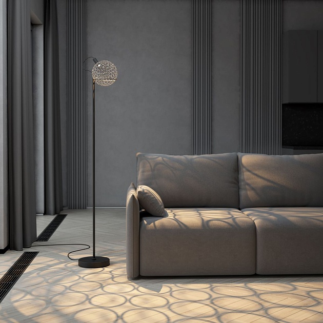 Торшер Eurosvet Gemini 80492/1 черный изображение 6 Торшер Eurosvet Gemini 80492/1 черный Фото № 6