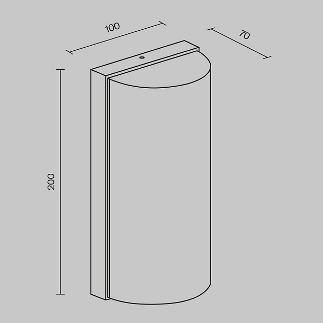 Уличный настенный светодиодный светильник Maytoni Badd O454WL-L10GF3K1 Фото № 6