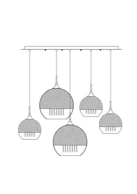 Подвесной светильник Maytoni P140-PL-170-5-G Фото № 3