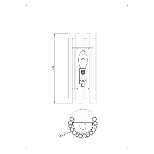 Настенный светильник Maytoni Coliseo MOD136WL-01BS Фото № 9