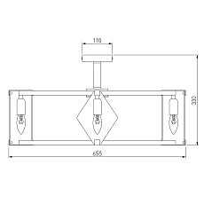 Потолочная люстра Eurosvet Aragon 60126/8 черный Smart 2