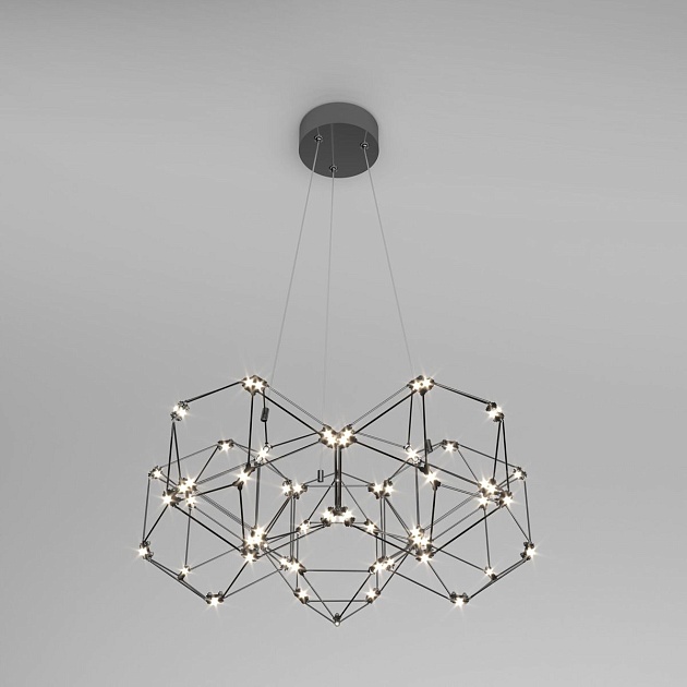 Подвесной светодиодный светильник Eurosvet Uma 90169/5 черный жемчуг Фото № 1