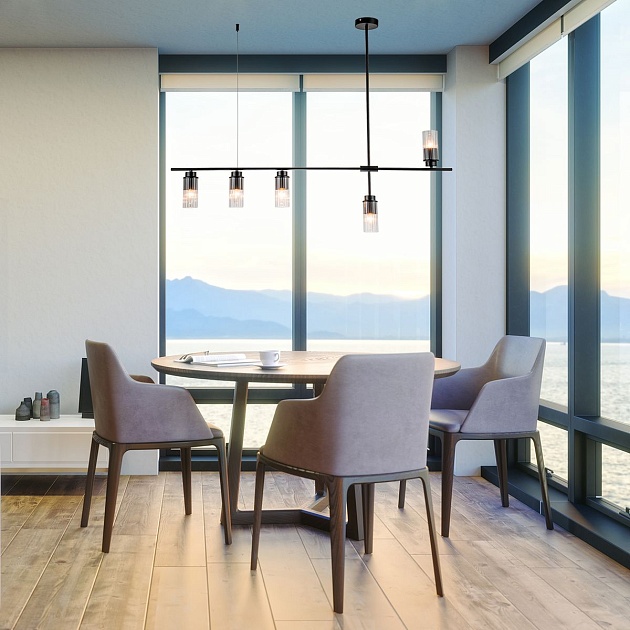 Подвесная люстра Escada Reverse 2100/5P Black Фото № 6