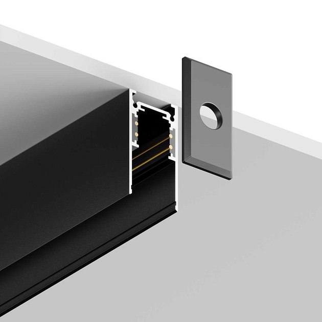 Шинопровод накладной ElDeko 48В-2м, чёрный HSBL_0052 Фото № 3