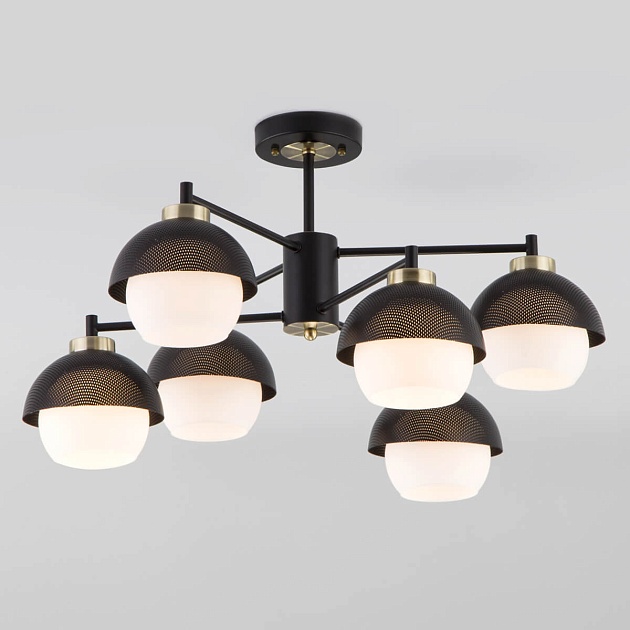 Потолочная люстра Eurosvet 70106/6 черный Фото № 1